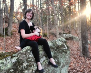 Nursing on the rocks.